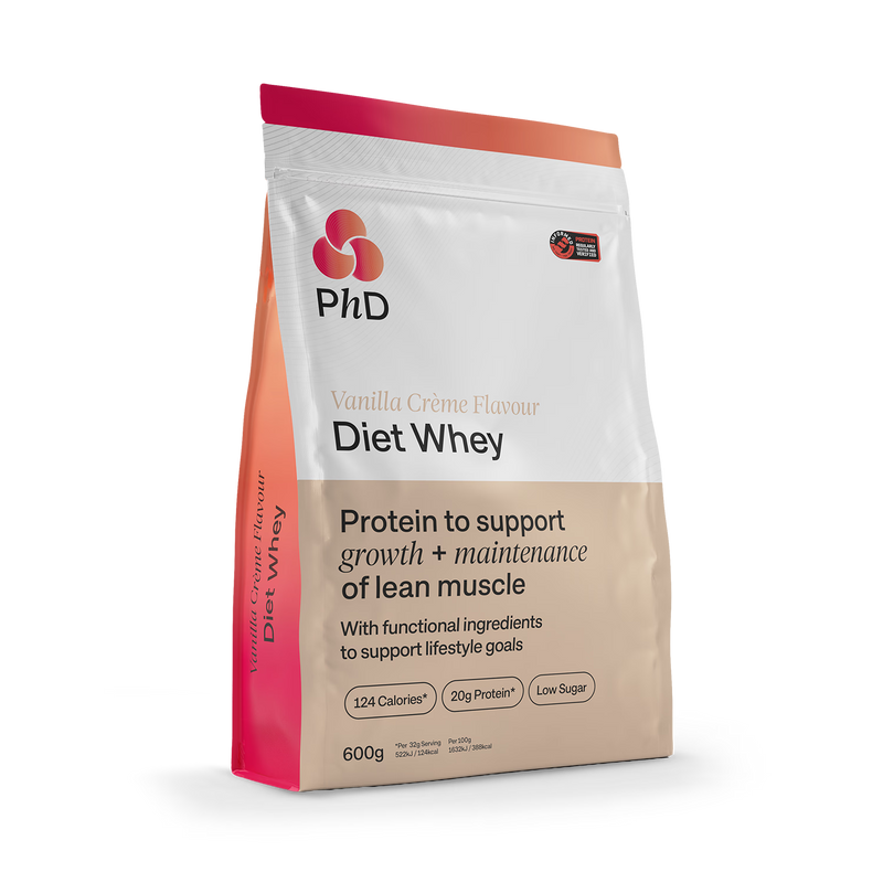 PhD Diet Whey Protein vanilla creme powder 600g, British product