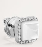MARLI New York diamond agate pyramid earrings 18kt white gold, UK version