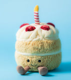 Jellycat amuseables birthday cake plush toy 16cm (British brand)