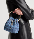 Jimmy Choo denim top-handle bag, UK version