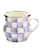 MacKenzie-Childs Violet Check mug, UK version
