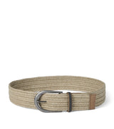 Harrods Brunello Cucinelli Linen-Blend Braided Monili-Detail Belt- Buy online at McGrocer