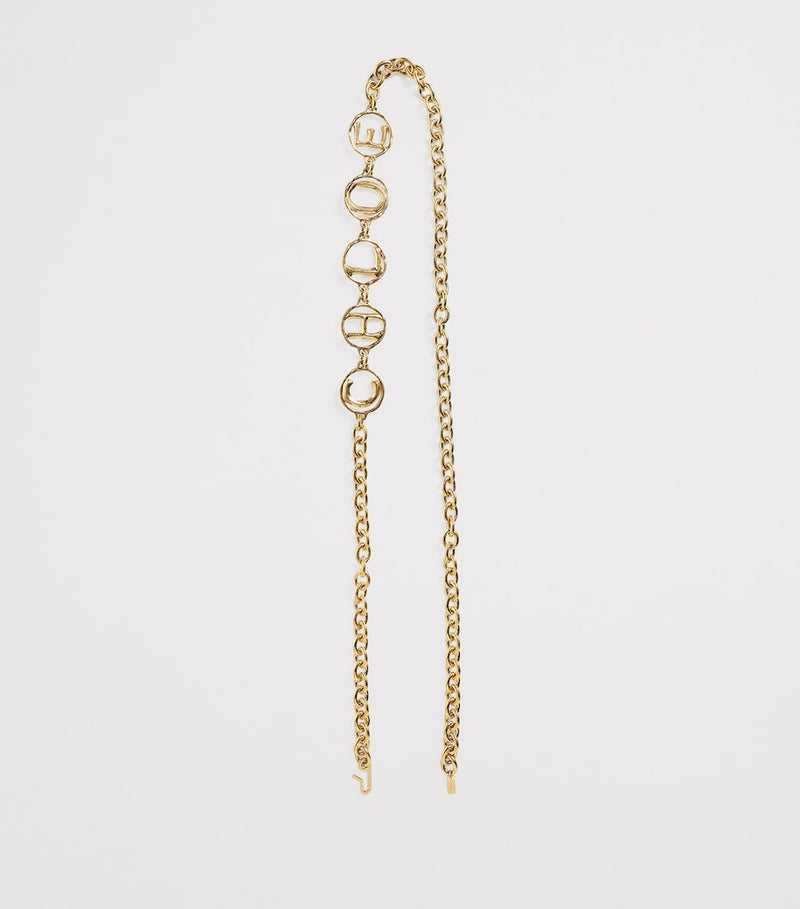 Chloé Script gold-tone brass belt - British product
