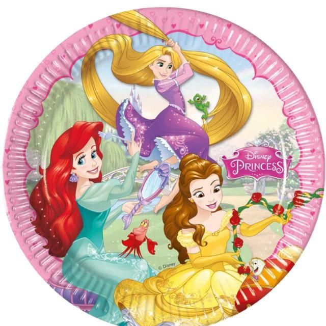 Disney Princess 23cm Paper Party Plates 8 per pack