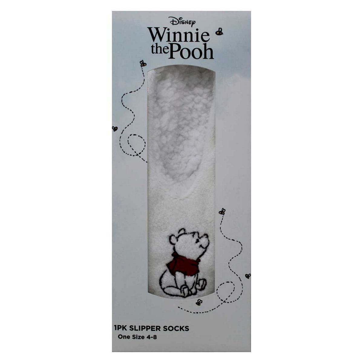 Disney Winnie The Pooh 1pk Ladies Slipper Sock
