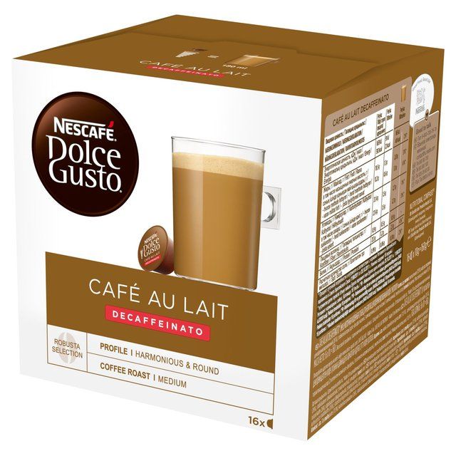 Dolce Gusto Cafe Au Lait Decaf 16 per pack