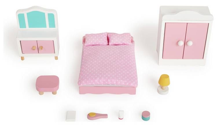 Doll House Wooden Bedroom Set