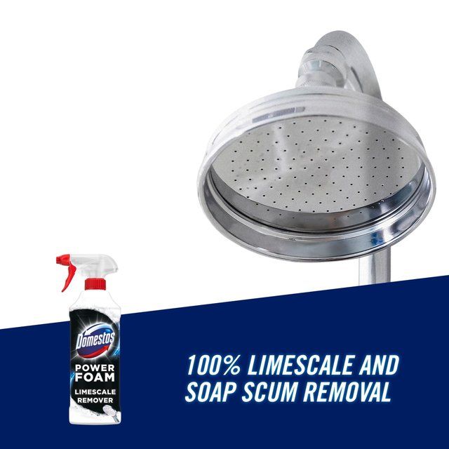 Domestos Power Foam Toilet & Bathroom Cleaner Spray Limescale Remover 450ml
