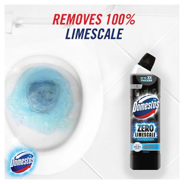 Domestos Zero Limescale Toilet Cleaner Ocean 750ml