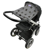 Dooky universal sun shade Grey Stars, imported from the UK