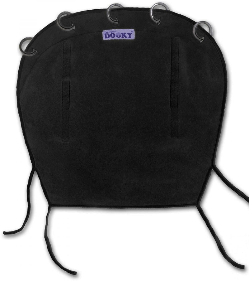 Dooky universal sun shade plain black, imported from the UK