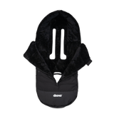 Doona winter footmuff in black for car seat and stroller (British brand)