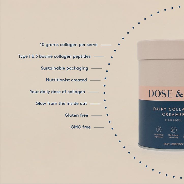 Dose & Co Dairy Collagen Creamer Vanilla 340g