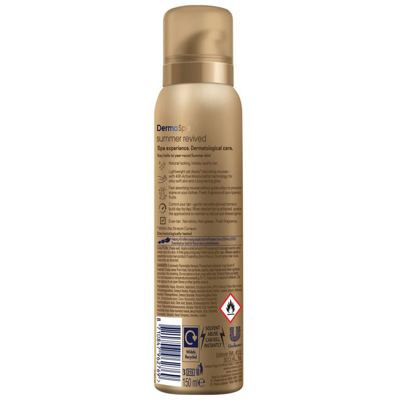 Dove DermaSpa Summer Revived Medium to Dark Gradual Self-Tan Body Mousse