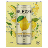 Dr Funk Immune Sparkling Lemon & Elderflower 4x330ml