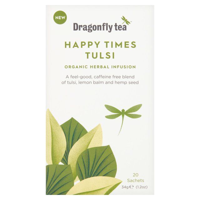 Dragonfly Organic Happy Times Tulsi   20 per pack