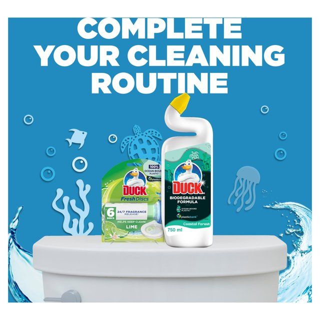 Duck Biodegradable Toilet Cleaning Liquid Coastal Forest 750ml