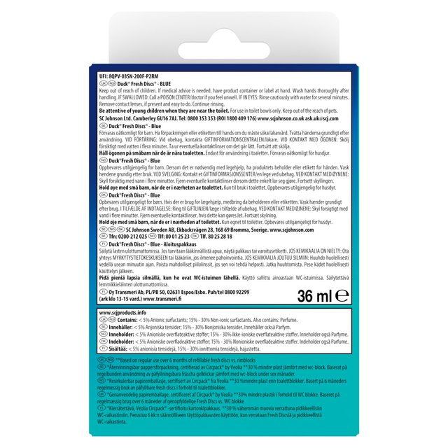 Duck Toilet Fresh Disc Holder Blue 36ml