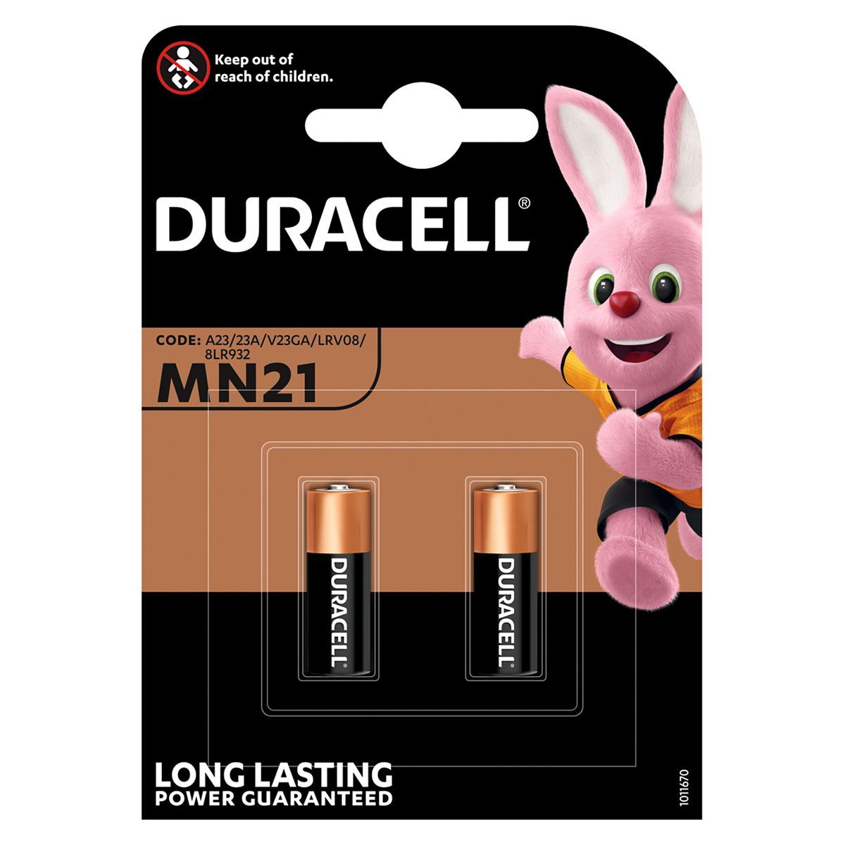 Duracell batteries MN21 2 pack