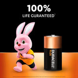 Duracell Plus 100% C Alkaline Batteries 4 per pack