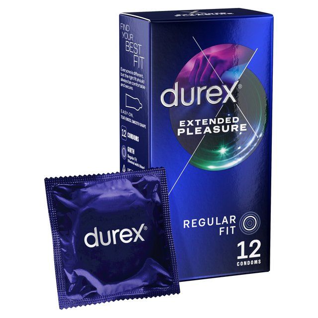 Durex Extended Pleasure Condoms Regular Fit 12 per pack