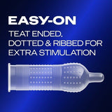 Durex Intense Condoms Ribbed & Dotted Regular Fit 12s