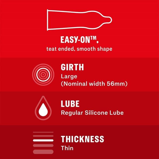 Durex Thin Feel Condoms Enhanced Sensitivity Regular Fit 20 per pack