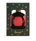 Harrods 2026 Year Bauble glass ornament with velvet ribbon - British product