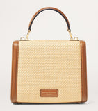 Aspinal of London raffia Mayfair midi bag (British brand)