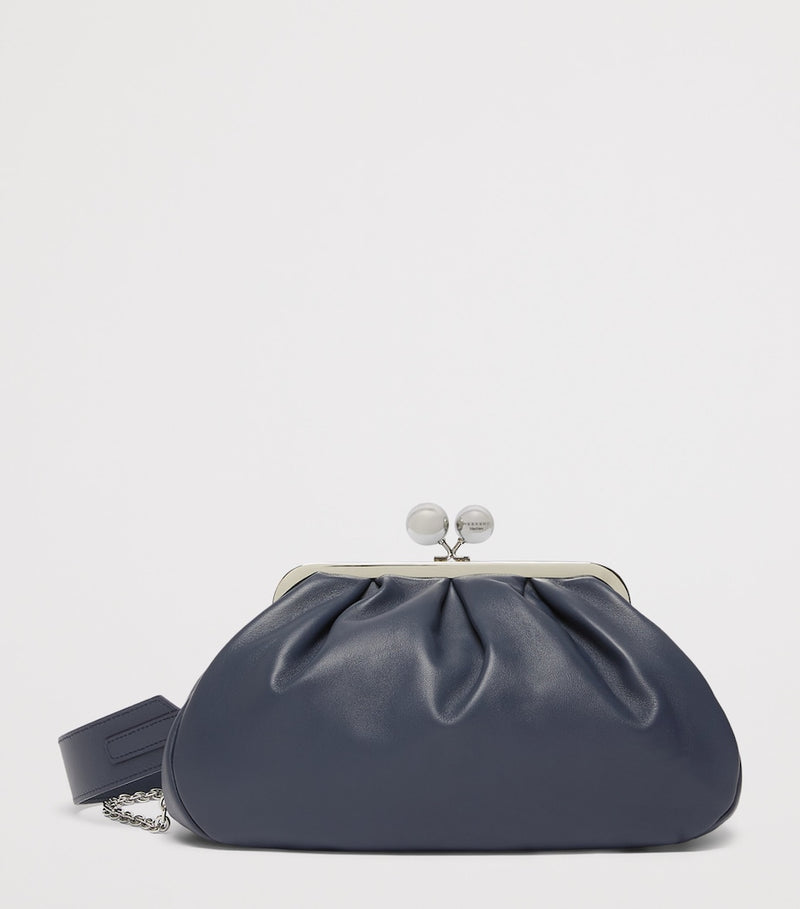 Weekend Max Mara Pasticcino medium leather clutch bag - British product