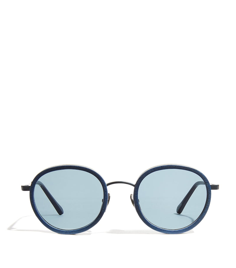 Classic Rounded Sunglasses with Tinted Lenses and UV Protection