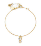Jimmy Choo faux pearl cube logo bracelet (British brand)