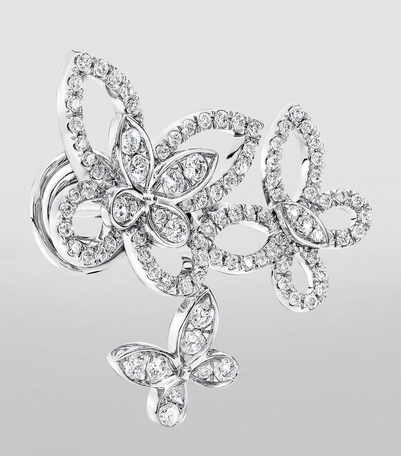 Graff butterfly earrings white gold diamond - British product