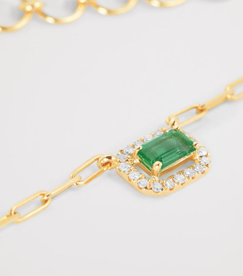 SHAY Mini Me necklace emerald diamond 0.5cm - British product