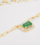 SHAY Mini Me necklace emerald diamond 0.5cm - British product