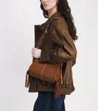 Maje mini suede Miss M shoulder bag, UK version