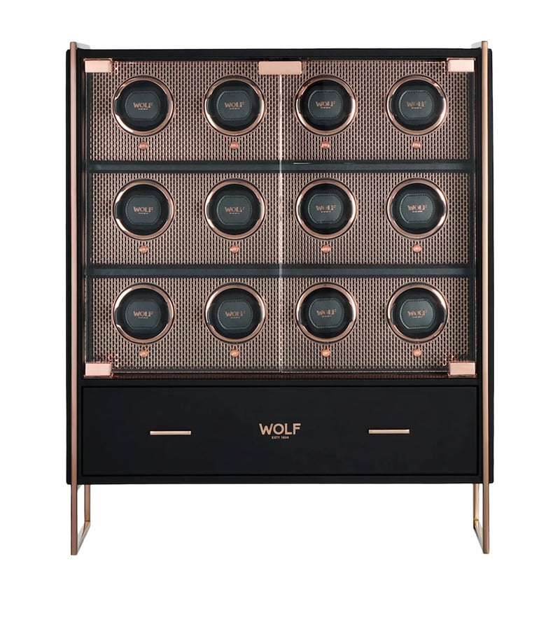 WOLF Axis watch winder cabinet 12-Piece, UK version
