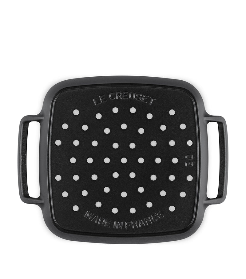 Le Creuset cast iron square grilling basket 30cm, UK version