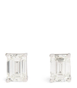 Harrods Harrods White Gold and Diamond Stud Earrings (1.50ctw)- Buy online at McGrocer