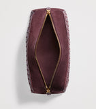 Bottega Veneta large leather Nodo pouch with Intrecciato weave, imported from the UK