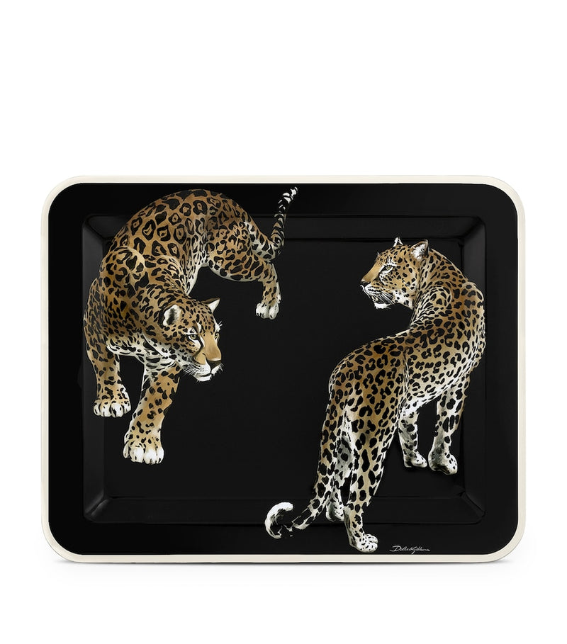 Dolce&Gabbana Casa Wooden Leopard Tray - British product