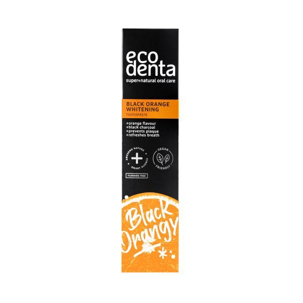 ECODENTA black orange whitening toothpaste 100ml - British product
