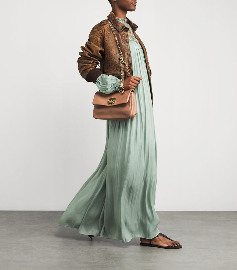 Chloé Heritage medium shoulder bag in buffalo leather, imported from the UK