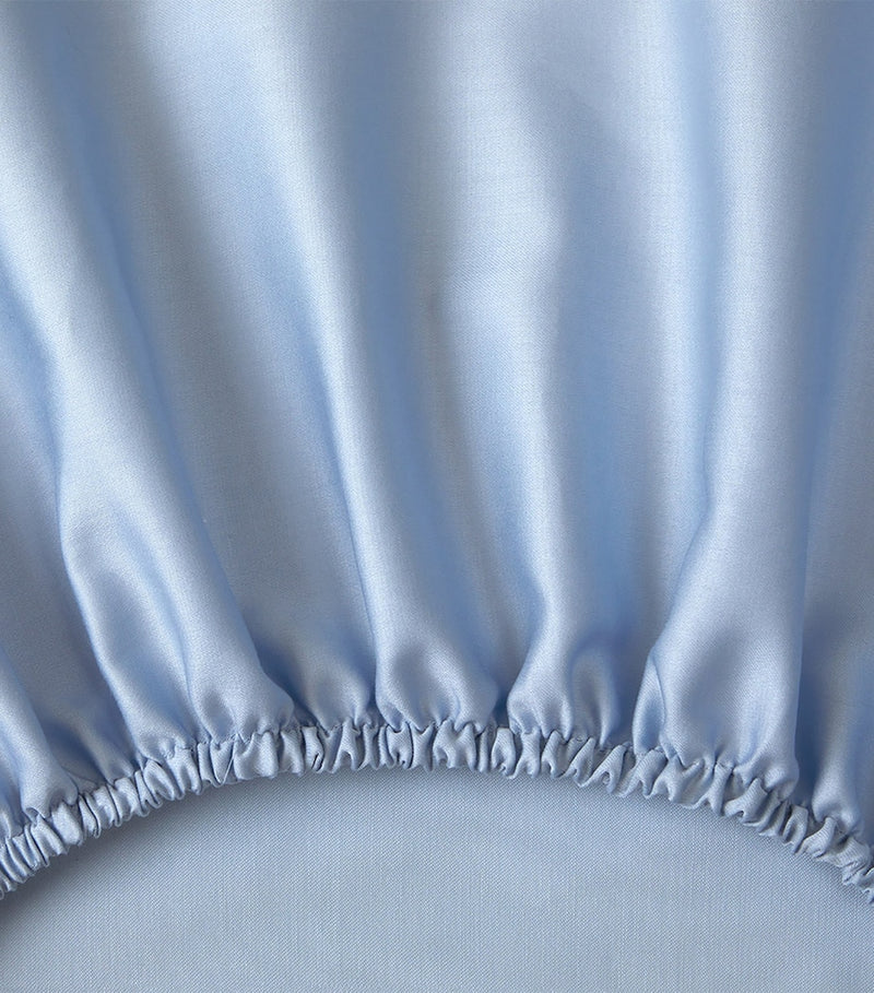 Yves Delorme triomphe celeste king fitted sheet, 150cm x 200cm (British brand)