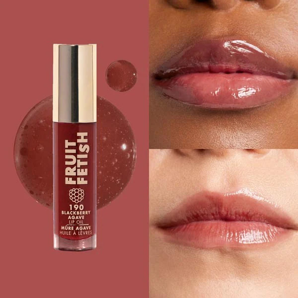 Milani Fruit Fetish Lip Oil Blackberry Agave, imported from the UK