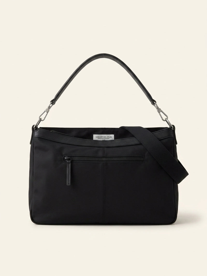 Balenciaga Le City Moto medium shell-woven handbag (British brand)