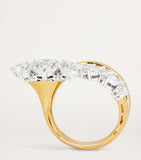 Yeprem yellow gold and diamond Reign Supreme ring, imported from the UK