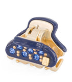 Alexandre de Paris gold-plated mini claw hair clips 1.8cm, imported from the UK