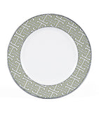 O.W. London geometric maze pattern dessert plates, set of two, 21cm diameter, imported from the UK
