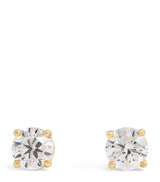 Harrods Harrods Yellow Gold and Diamond Stud Earrings (0.50ctw)- Buy online at McGrocer